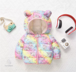 Veste d'hiver pour enfants avec capuche ajustable