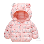 Veste d'hiver polyester pour enfants avec capuche