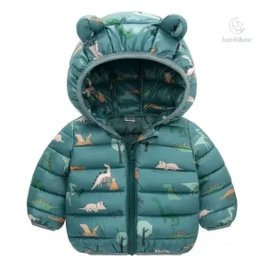 Vêtement d'hiver enfant avec capuche en polyester