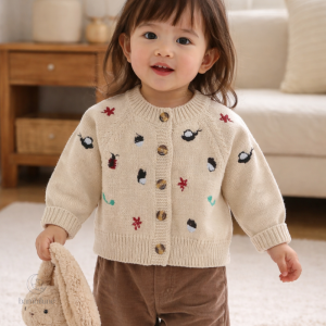 Vêtement d'automne pour enfants, style confortable et chic