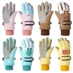 Gants de ski pour enfants en matière chaude