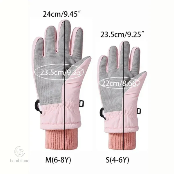 Gants d'hiver pour enfants, idéal pour le ski