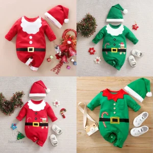 Mini costume de Noël souple pour bébé