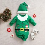 Tenue de Noël pour bébé, facile à enfiler et à retirer