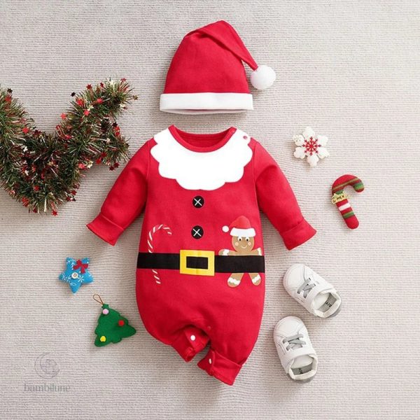 Vêtement doux pour bébé, ambiance festive assurée