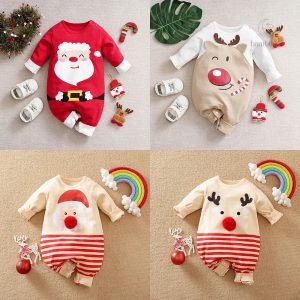 Costume de Noël bébé, matière douce et confortable