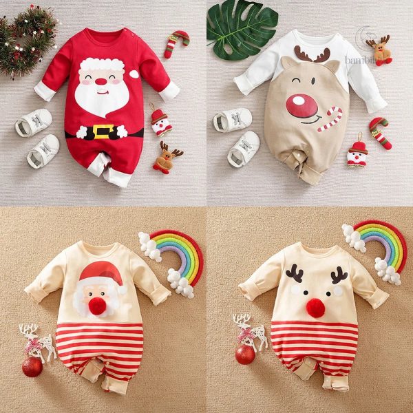 Costume de Noël bébé, matière douce et confortable