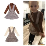 Robe mignonne à deux pièces pour les petites filles
