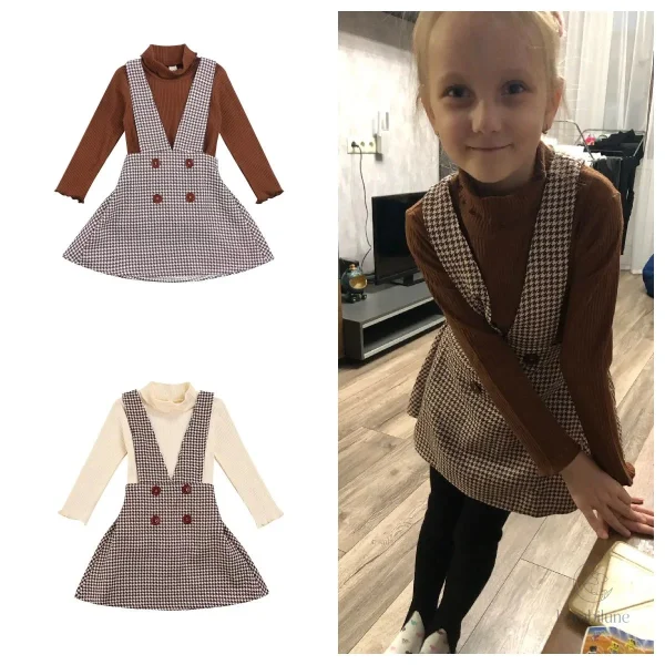 Robe mignonne à deux pièces pour les petites filles