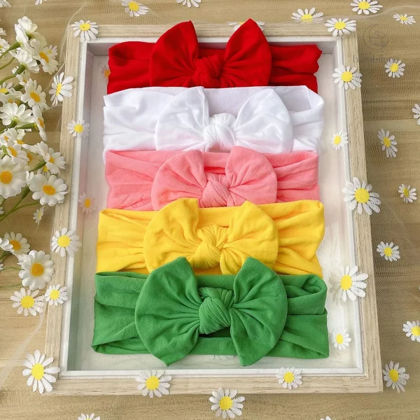 Mini bandeaux à nœuds modernes pour enfants