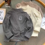 Chemise polaire pour enfants, style ours mignon