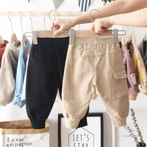 Vêtement pour garçon, pantalon cargo tendance