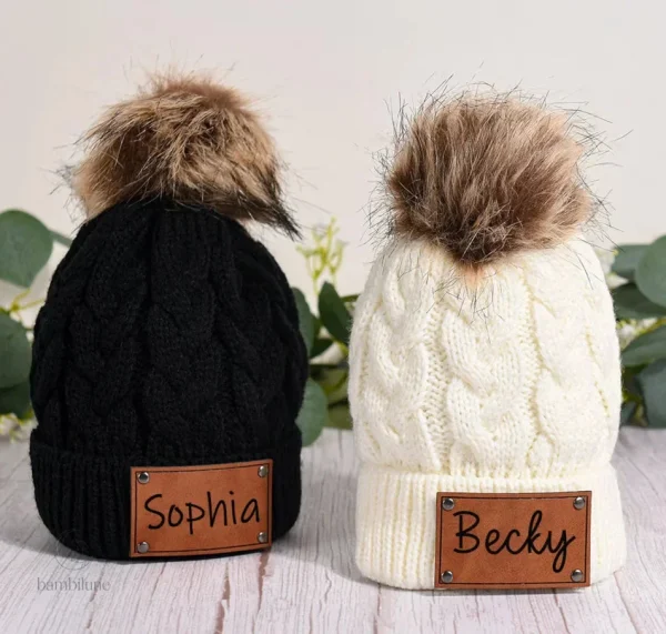 Chapeau d'hiver pour enfants, design police unique