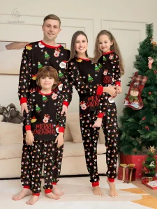 Pyjamas familiaux de Noël pour enfants et animaux