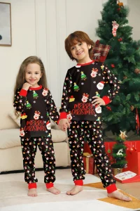Pyjamas festifs pour enfants, style Mini Fashion