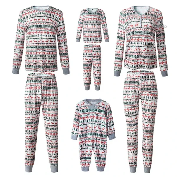 Mode familiale : pyjamas de Noël pour enfants et adultes