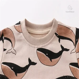 Pull baleine Mini Fashion pour enfants, idéal pour l'automne