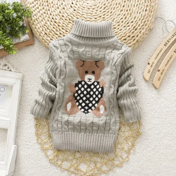 Pull en peluche doux pour l'hiver enfantin