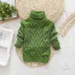 Pull à col roulé tendance pour enfants