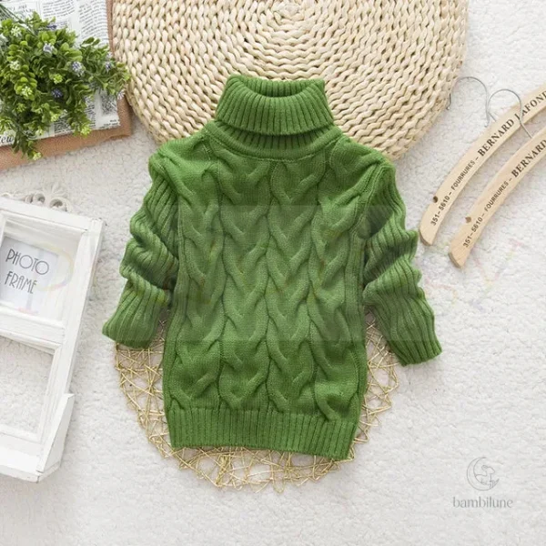 Pull à col roulé tendance pour enfants