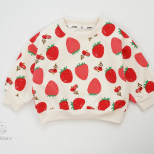 Mini Fashion - Pull motif Fraise pour enfants