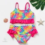 Bikini enfant en matière légère et à séchage rapide