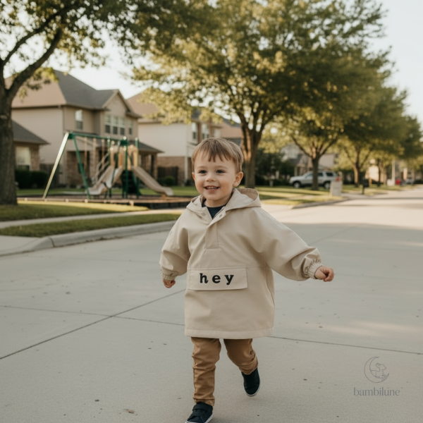 Mini Fashion – Coupe-vent léger avec capuche pour enfants