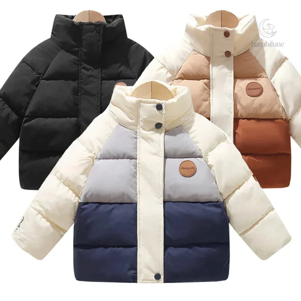 Manteau d'hiver Mini Fashion pour enfants, respirant et chaud