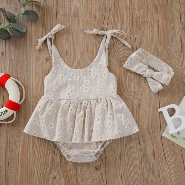 Robe d'été avec bandeau, idéale pour le printemps et l'été