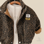 Mini Fashion – Veste imprimé léopard pour enfants