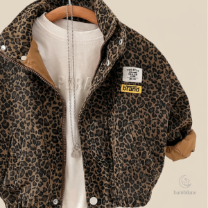 Mini Fashion – Veste imprimé léopard pour enfants