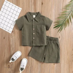 Ensemble bébé chic en coton, parfait pour toutes occasions