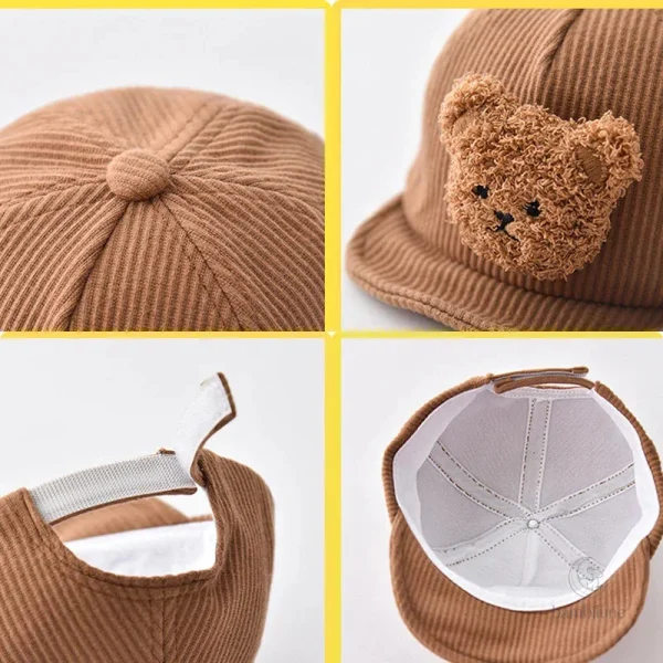 Casquette Ourson pour enfants, douce et résistante