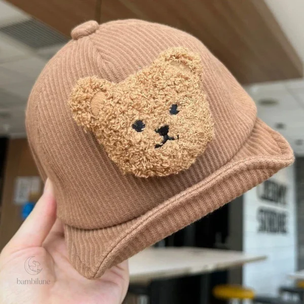 Chapeau en velours côtelé pour enfant, look adorable