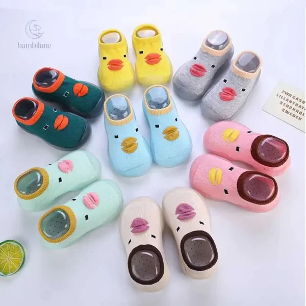 Mini Fashion - Chaussons chaussettes antidérapants pour enfants