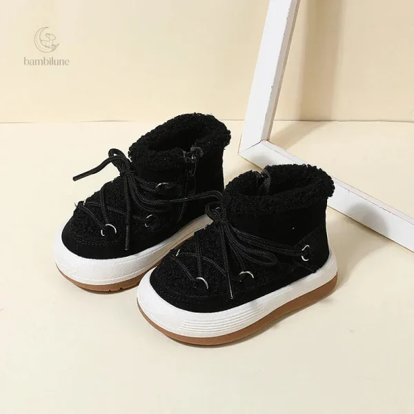 Bottes d'hiver pour enfants avec semelles adhérentes