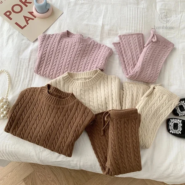 Mini Fashion - Pull et pantalon en tricot pour enfant