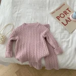 Vêtements tendance en tricot pour petites filles