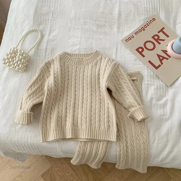 Tenue décontractée en tricot pour enfants