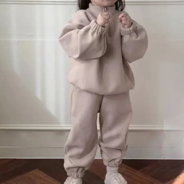Vêtements d'automne pour enfants en molleton