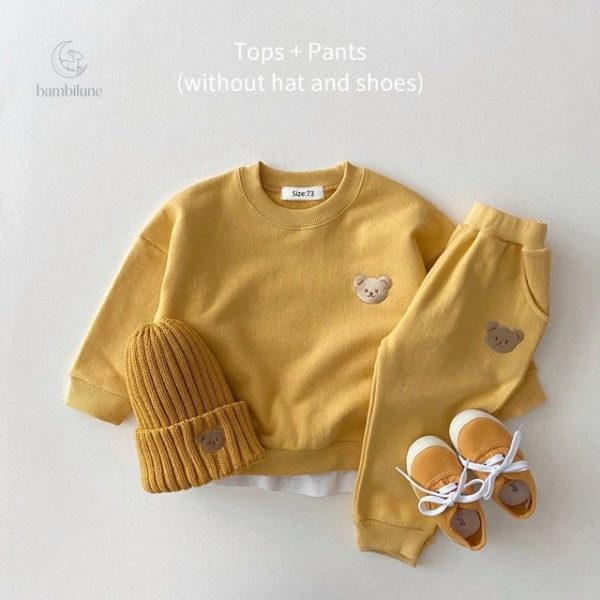 Survêtement pour enfants avec design ourson amusant