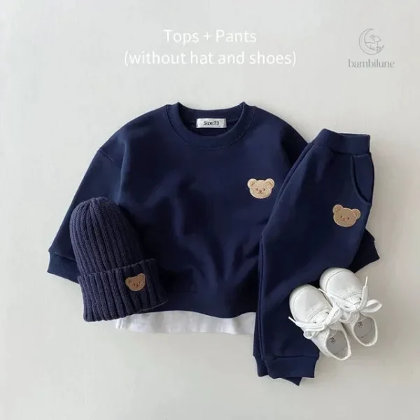 Vêtements mode pour petits, survêtement ourson
