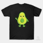 Mini Fashion : T-shirt noir avec motif avocat pour enfants