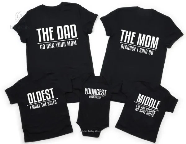 Mini Fashion - T-shirt familial pour enfants