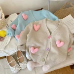 Pull cœur tendance pour enfants, confortable et stylé