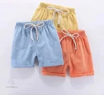 Short en coton et lin - Tissu à séchage rapide