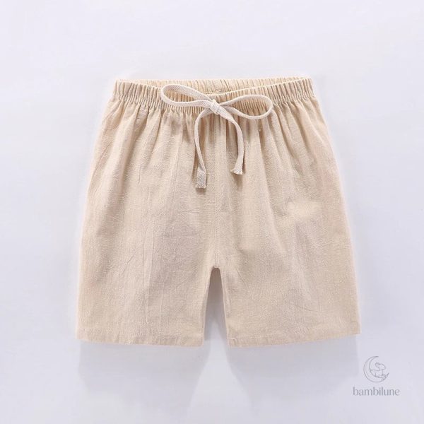 Vêtements été - Short agréable en coton et lin