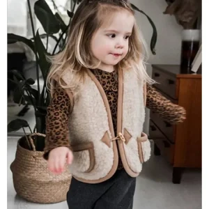 Vêtements d'automne et d'hiver, gilet sans manches pour enfants