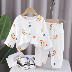Ensemble de robes en lin léger pour enfants