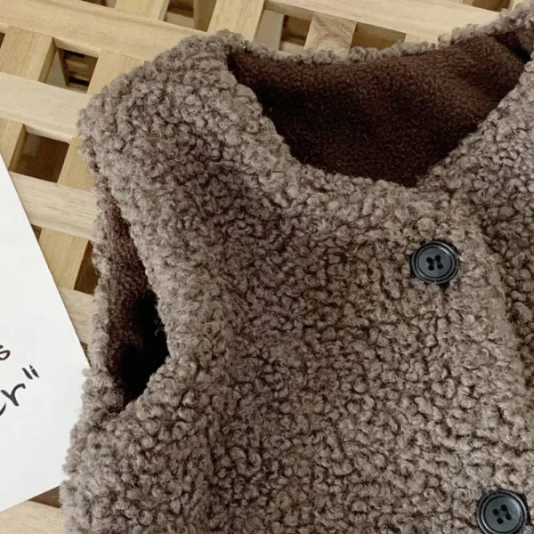 Gilet confortable en peluche pour les journées fraîches
